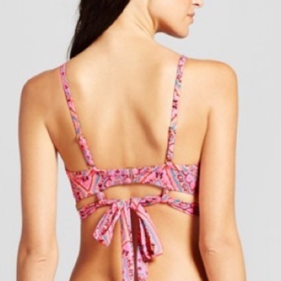 Shade & Shore Swimsuit Bikini Top Pink 38B - Picture 2 of 8